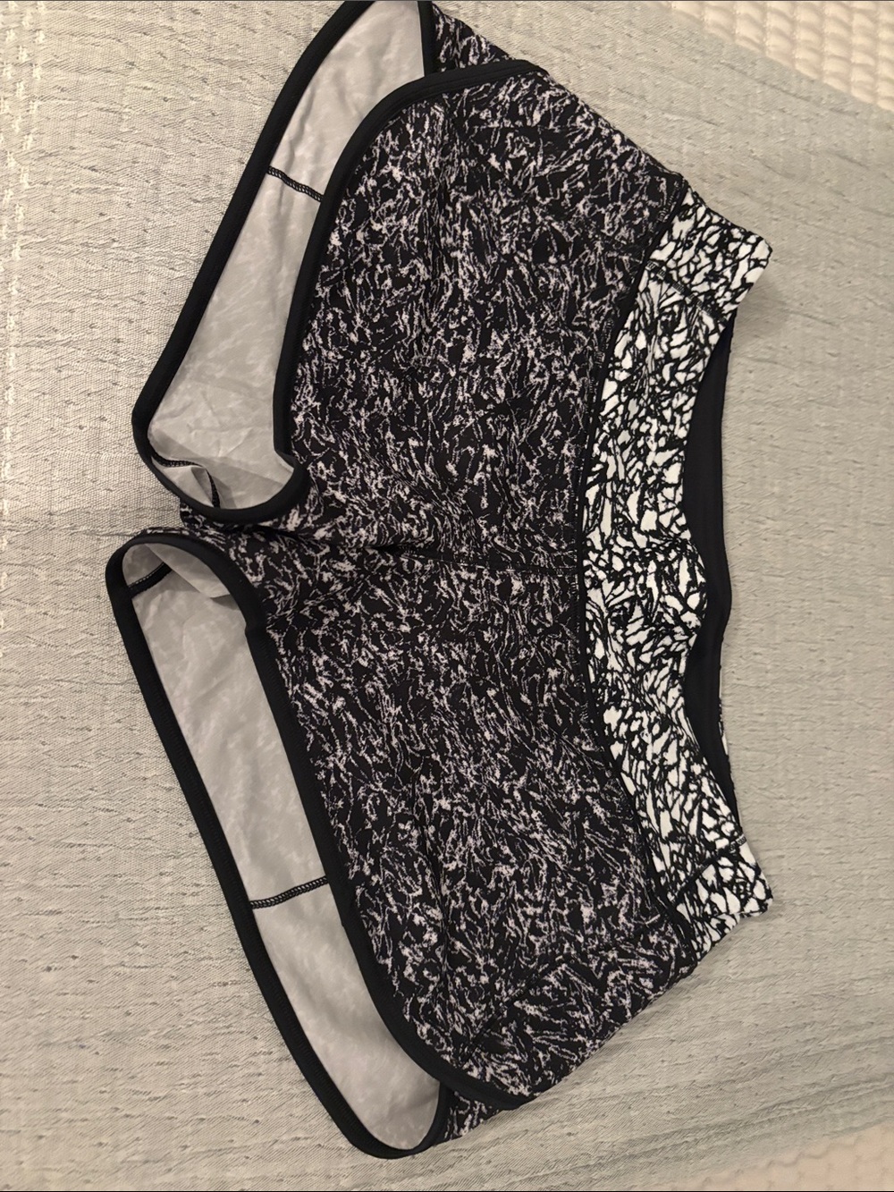 lululemon athletica Black and White Athletic Shorts